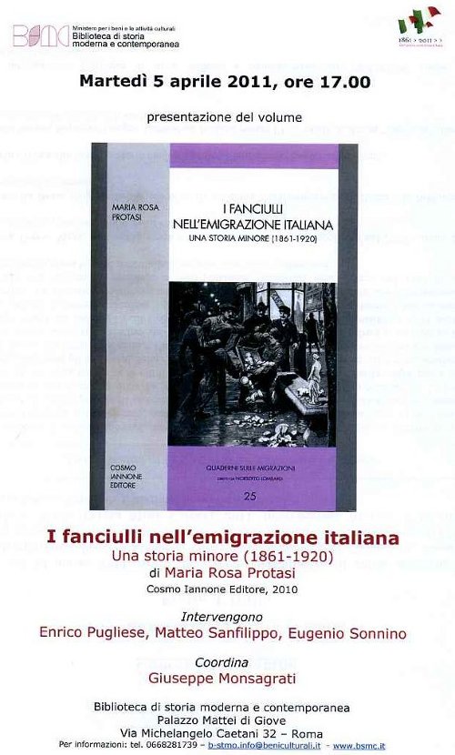 I fanciulli nell’emigrazione italiana